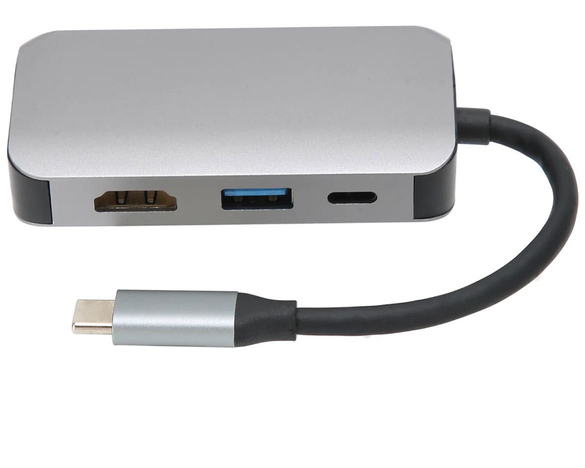 Adaptor 4in1 USB-C HDMI / VGA / USB 4K Nou