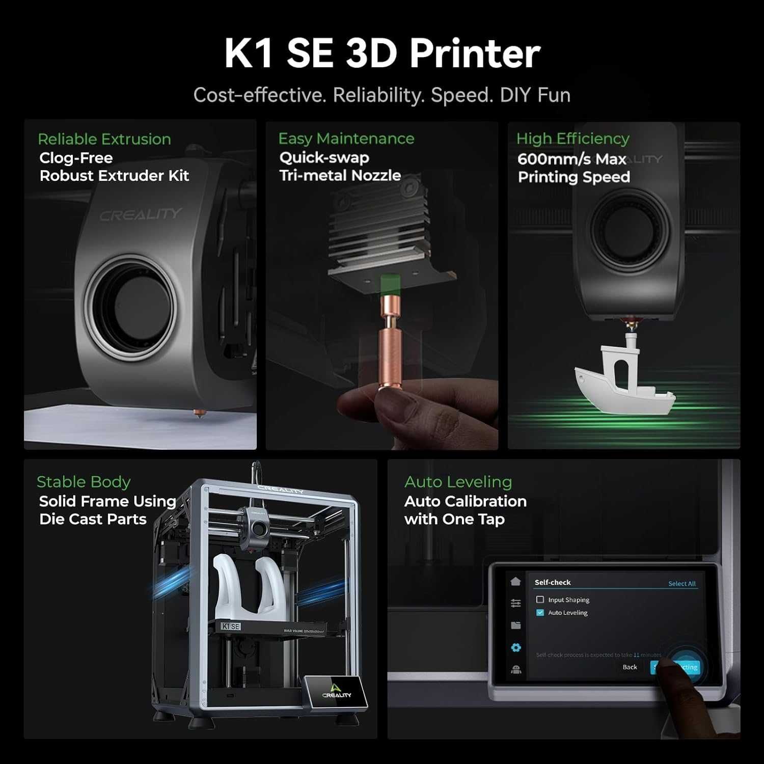 3D PRINTER CREALITY K1 SE 3D принтер (Гарантия 1 год, официал. дилер)