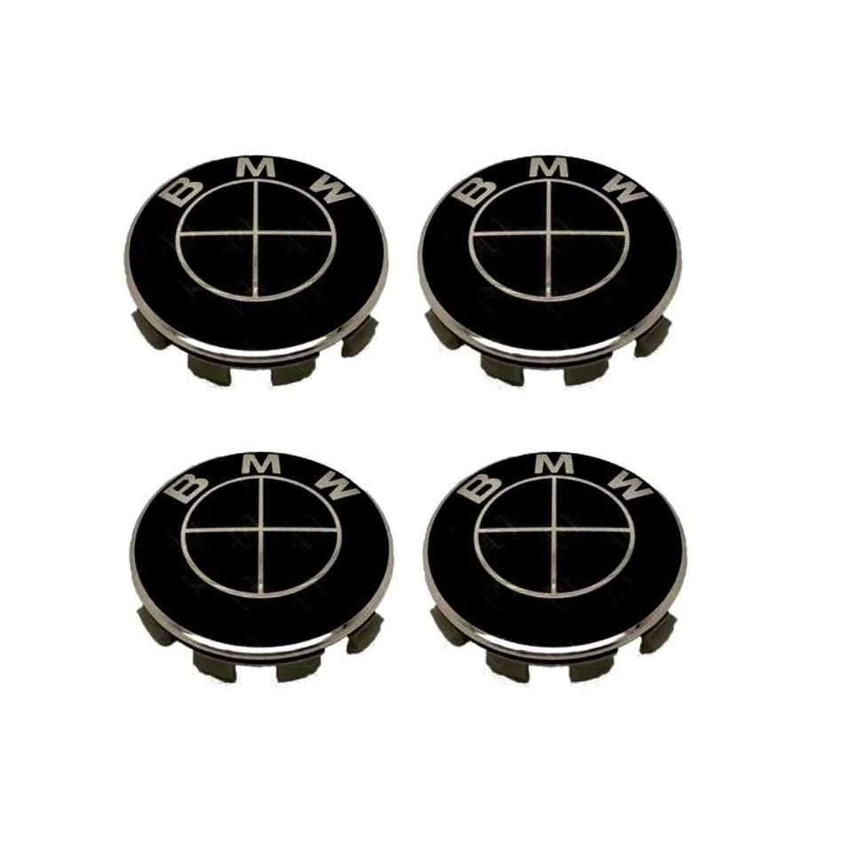 Set 4 Capace 68mm bmw Negru pentru jante aliaj originale BMW