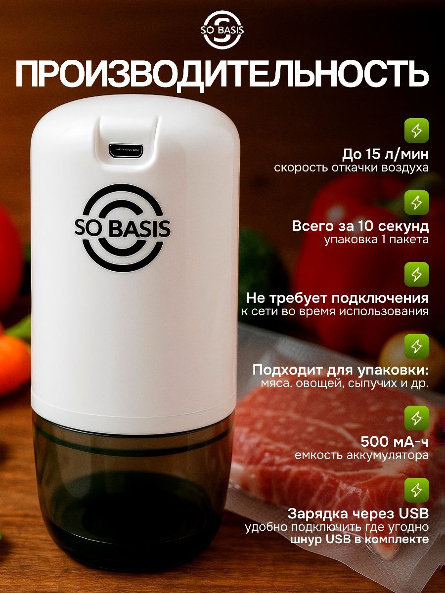 SO BASIS DSL-102 вакуумный упаковщик
