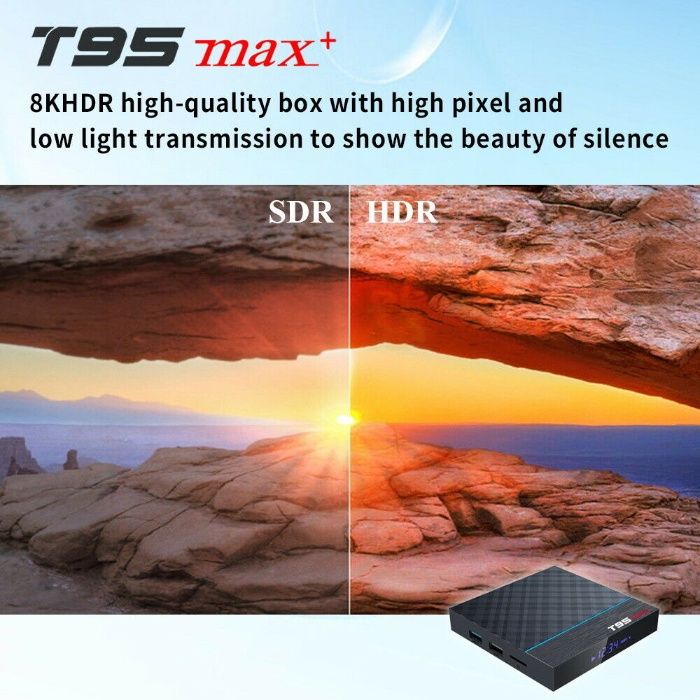 Тв бокс T95MAX+ CPU: Amlogic S905X3 4/32GB Tv Box android 9 tv box