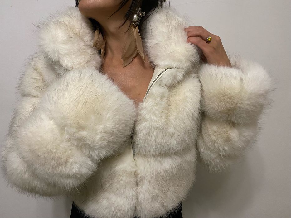 Палто еко косъм с етикет чисто ново