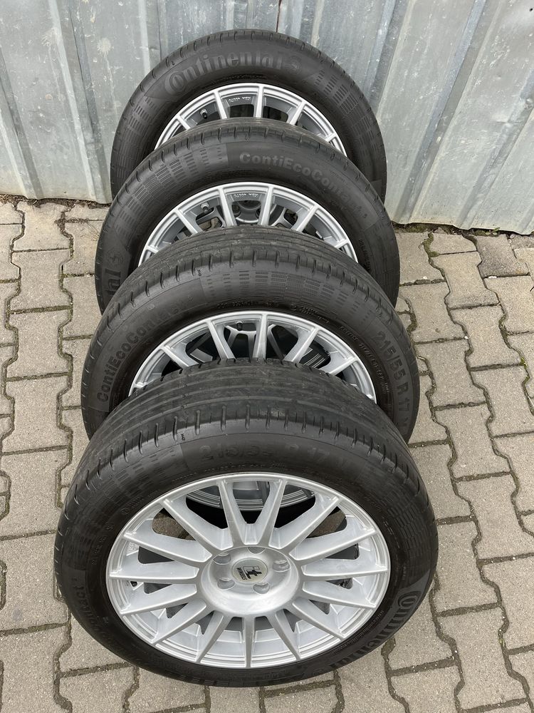 Jante aliaj 5x108mm, anvelope 215/55 R17, Ford Focus, Mondeo, Peugeot