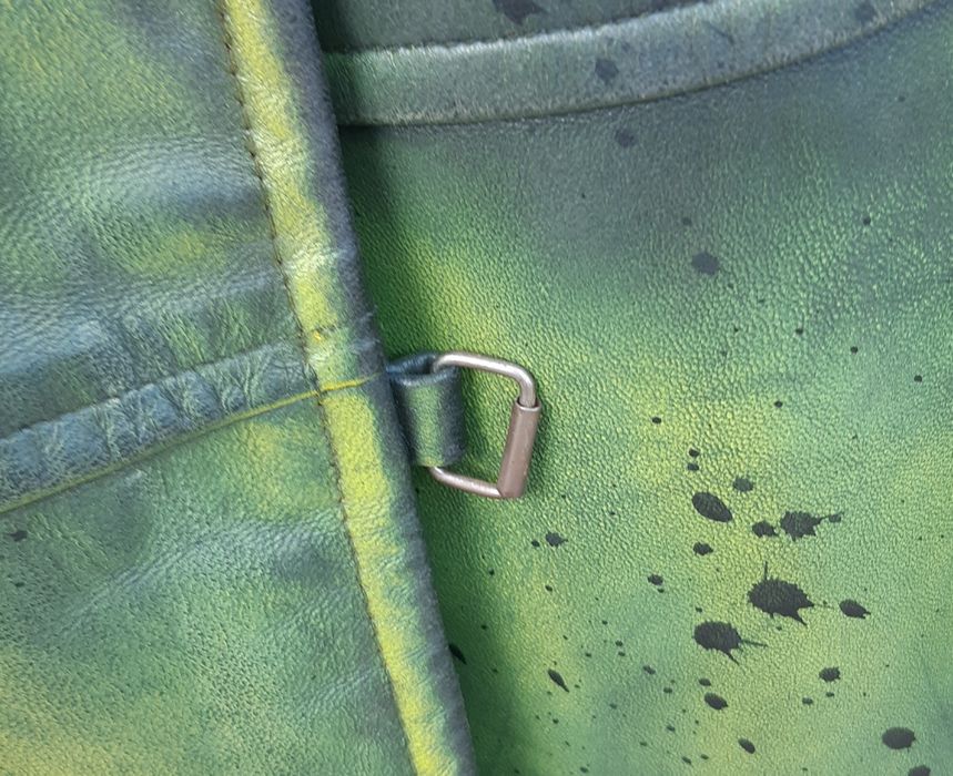 Vesta lunga, piele custom handmade