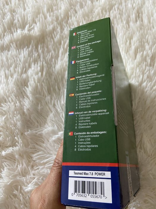 Electrostimulator muscular NOU  Tesmed  Max Power 7.8
