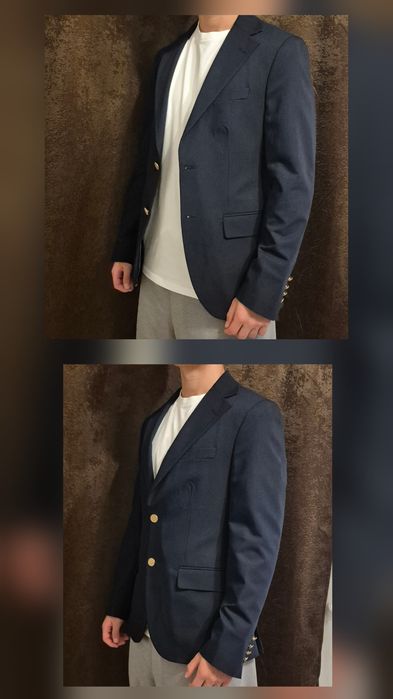 Sacou elegant bărbătesc Owen bleumarin, aproape nou, mărimea S (purtat