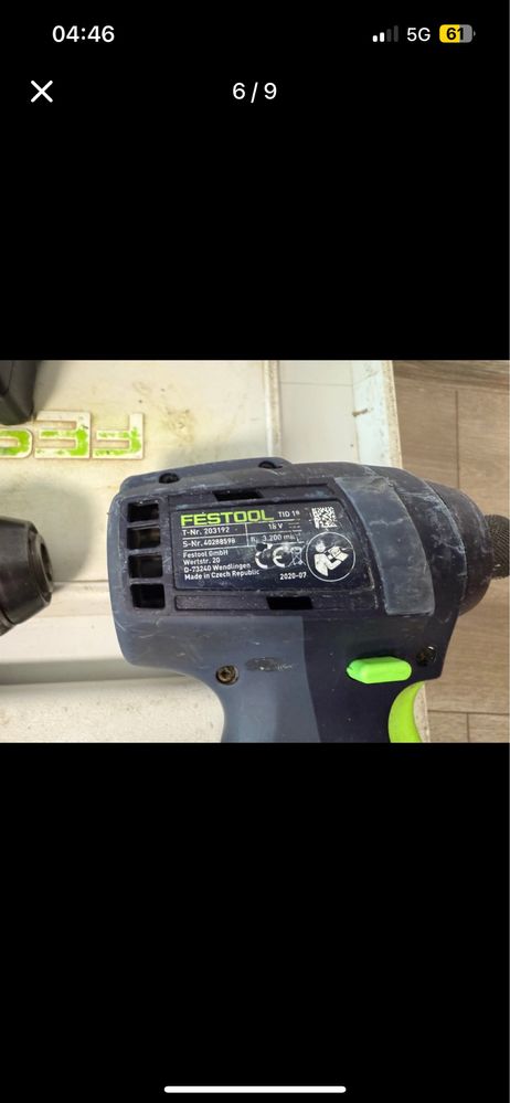 КомплектFestool TPC 18/4 TİD18