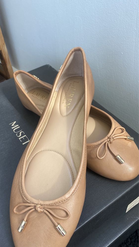 Balerini Ralph Lauren, marimea 36, piele naturala