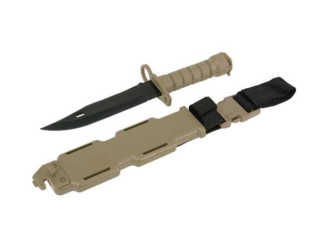 Baioneta Pentru Pusca Asalt M4 / M16 Produs De CYMA Culoare Tan, Noua