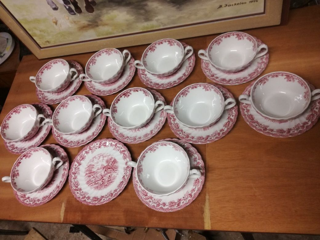 Myotts Country Life Staffordshire England 23броя порцеланов сервиз