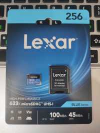 Lexar. Micro SD 256 Gb, Микро СД 256 Гб. высокоскоростная!