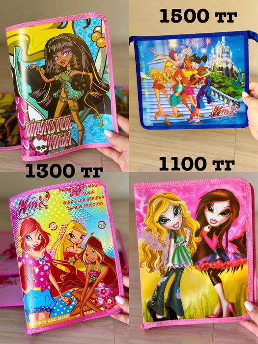 Канцелярия Monster High Winx Barbie Bratz Hannah Montana Barbie
