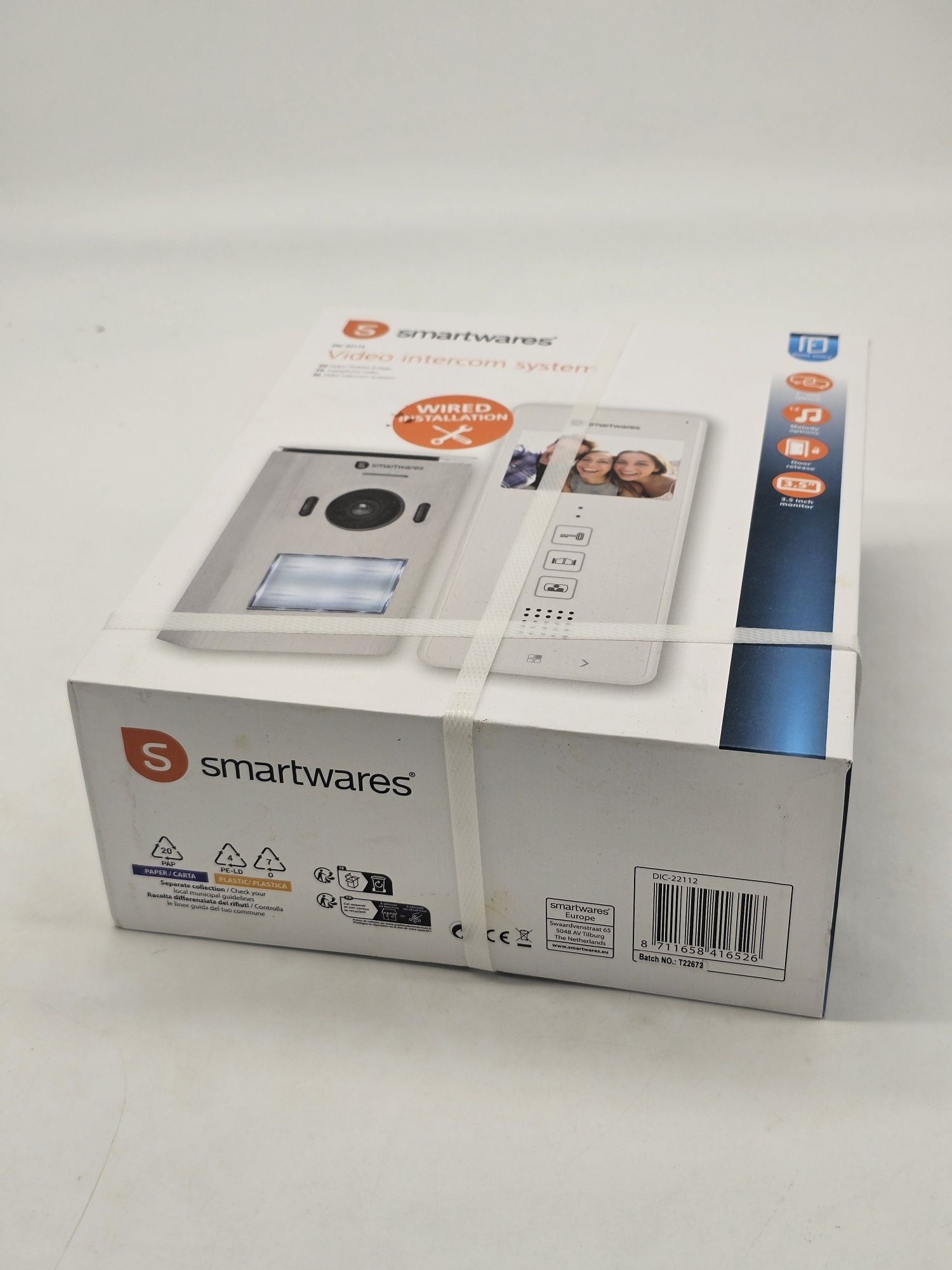 Sistem videointerfon Smartwares DIC-22112 – 480p – Monitor LCD de 3,5