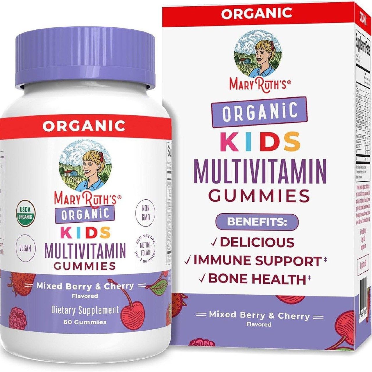 Витамины для детей MaryRuth Organics, органические продукты Министерст