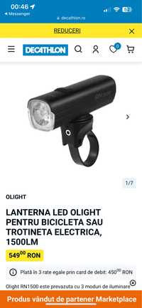 Lanterna de bicicleta sau trotineta electrica Olight