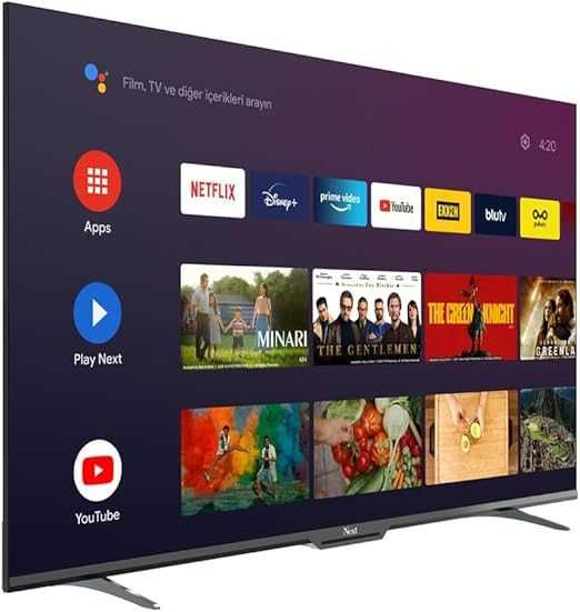 Нов безрамков лед телевизор NEXT 55" UHD 4K Google Android телевизор