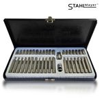 Немски Комплект битове накрайници 40 Броя Hex XZN Torx 1/2" 3/4"