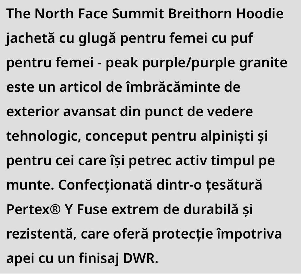 Geaca puff dama The north Face, noua