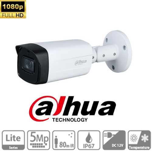Set 2 camere Dahua HAC-HFW1500THP-I8, 5 MP, IR 80 m, 3.6 mm