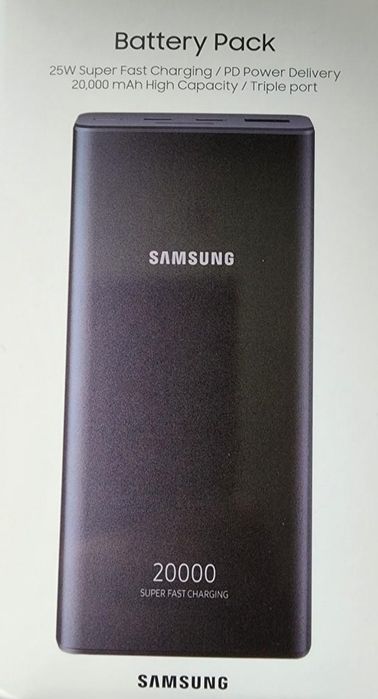 Bateria externa originala Samsung cu 20.000 mah noua, curia sigilata