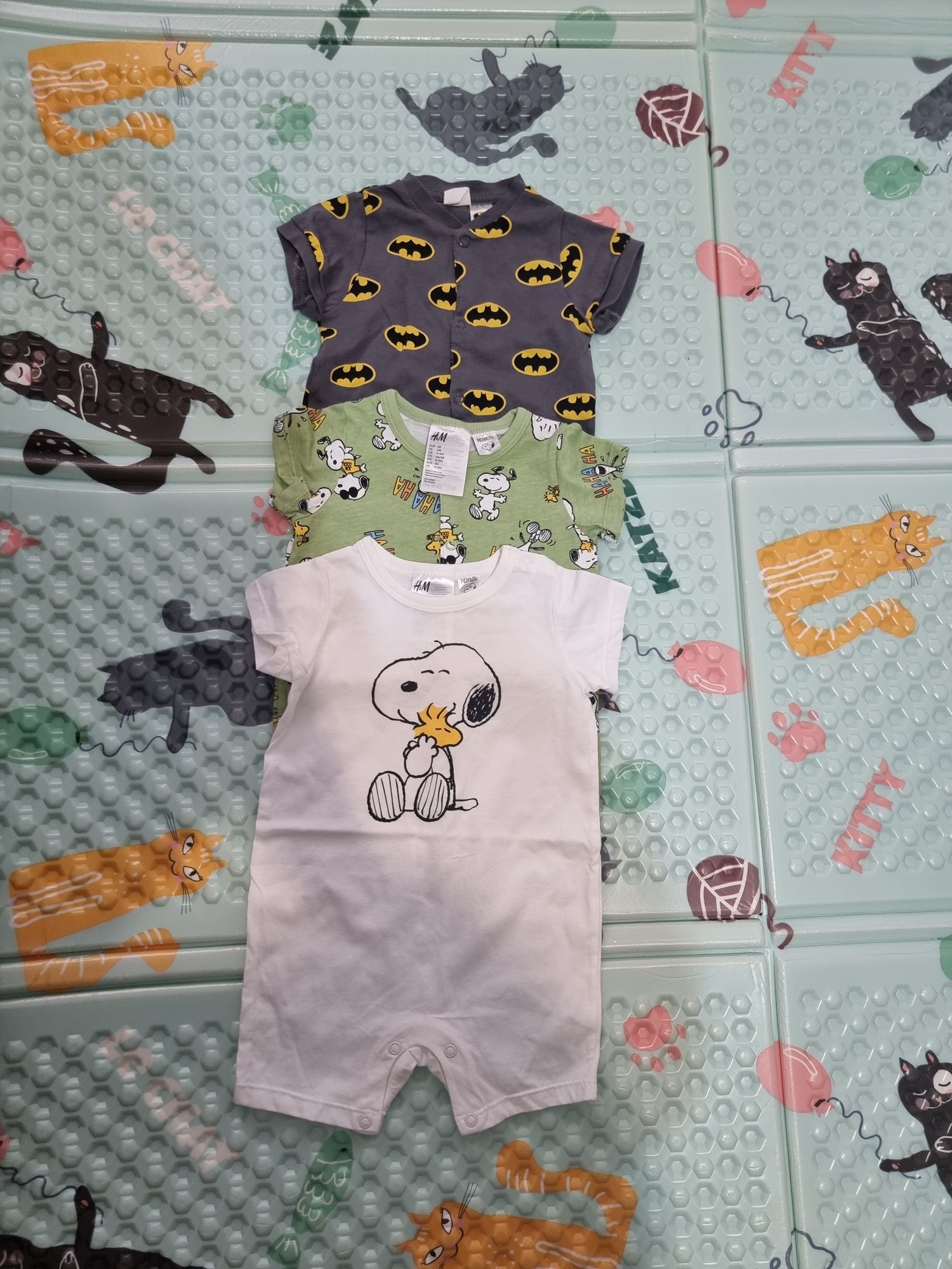 Set Salopete cu pantaloni scurți, mărimea 68 H&M