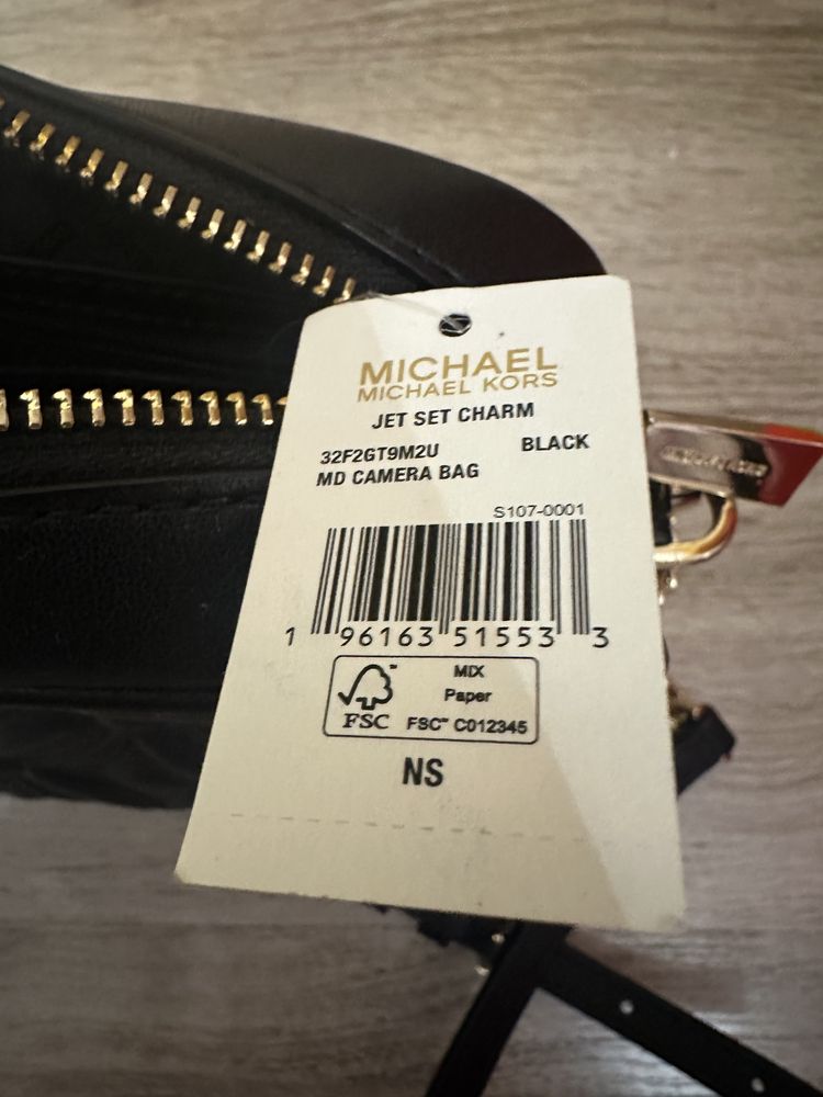 Черна дамска чанта Michael Kors