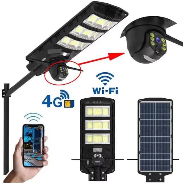 Air solar Camera va lighting projektor solnechniy panel