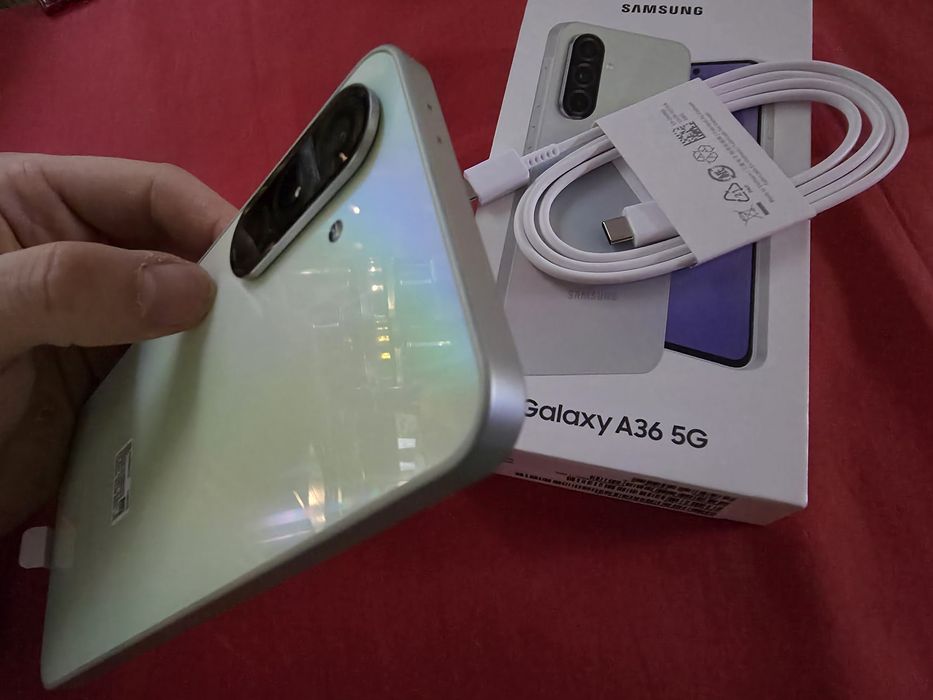 -Samsung A36-5G, Nou, 128Gb, 6Ram, 0 cicluri incarcare, nefolosit, Ver