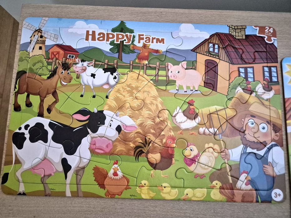 Puzzle +3 ani, 24 piese (2 bucăți)