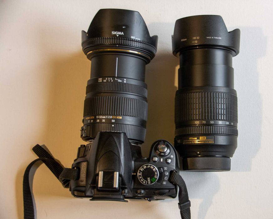 NIKON D3100 + 2 обектива + чанта