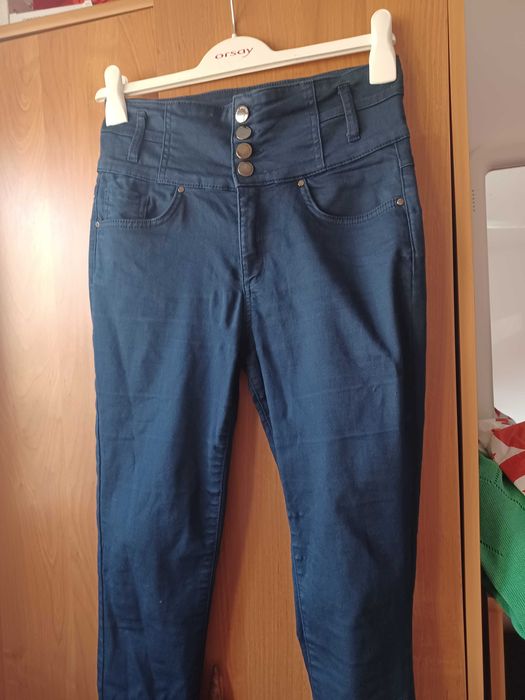 Blugi Orsay,pantaloni eleganti,pantaloni imitatie piele.