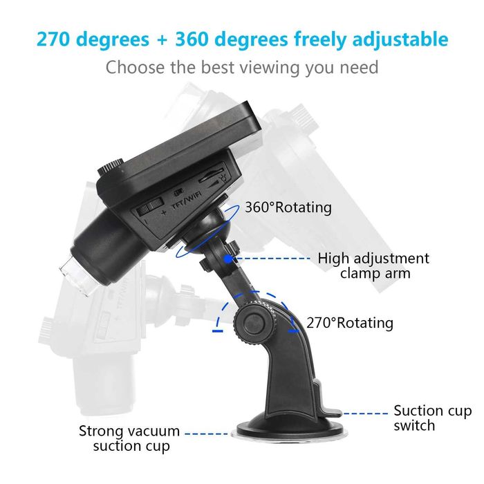 Microscop wifi ecran LCD inregistrare