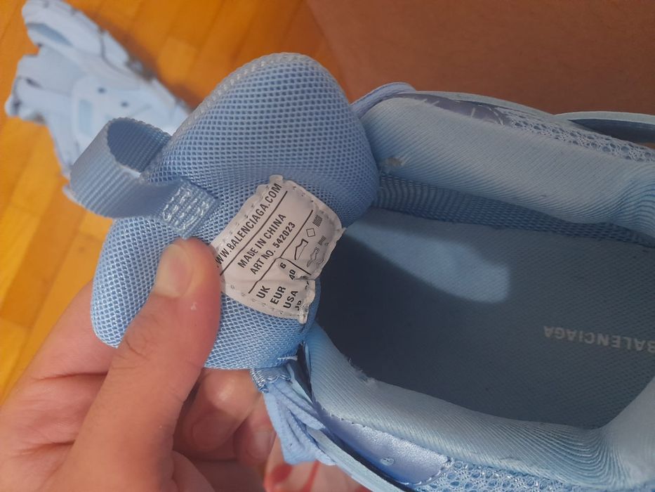 Balenciaga track baby blue