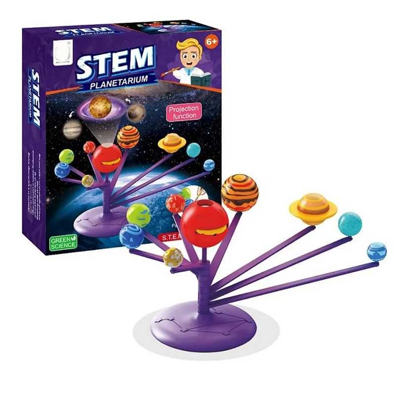 Образователна игра планетариум с проектор STEM Rotating Planet