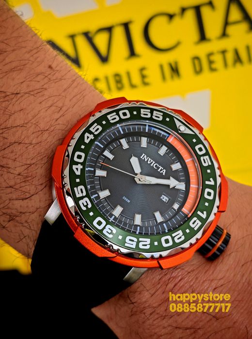 INVICTA Chrononaut Orange 52 mm, Инвикта нов ръчен часовник