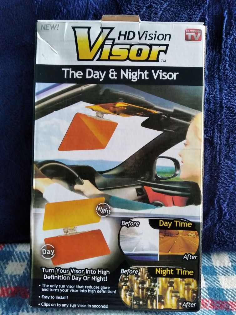 Set parasolare auto Visor HD pentru zi și noapte