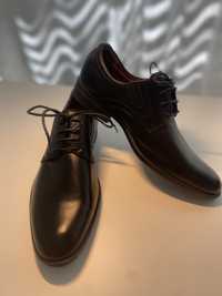 Pantofi de costum, eleganti, piele neagra, 39, noi!