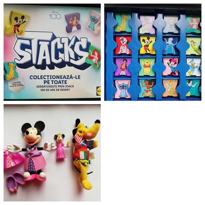 Figurine colectie Stacks Disney 100 ani (Lidl 2023) + jucarii