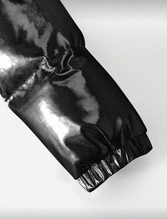 Мъжко ватирано палто с качулка и
 джоб, свободно кроене, есенно
Зимно