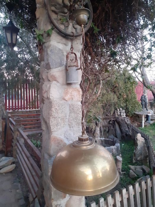 Accesoriu decorațiune pendul lumina alama Schroder Germania 1960