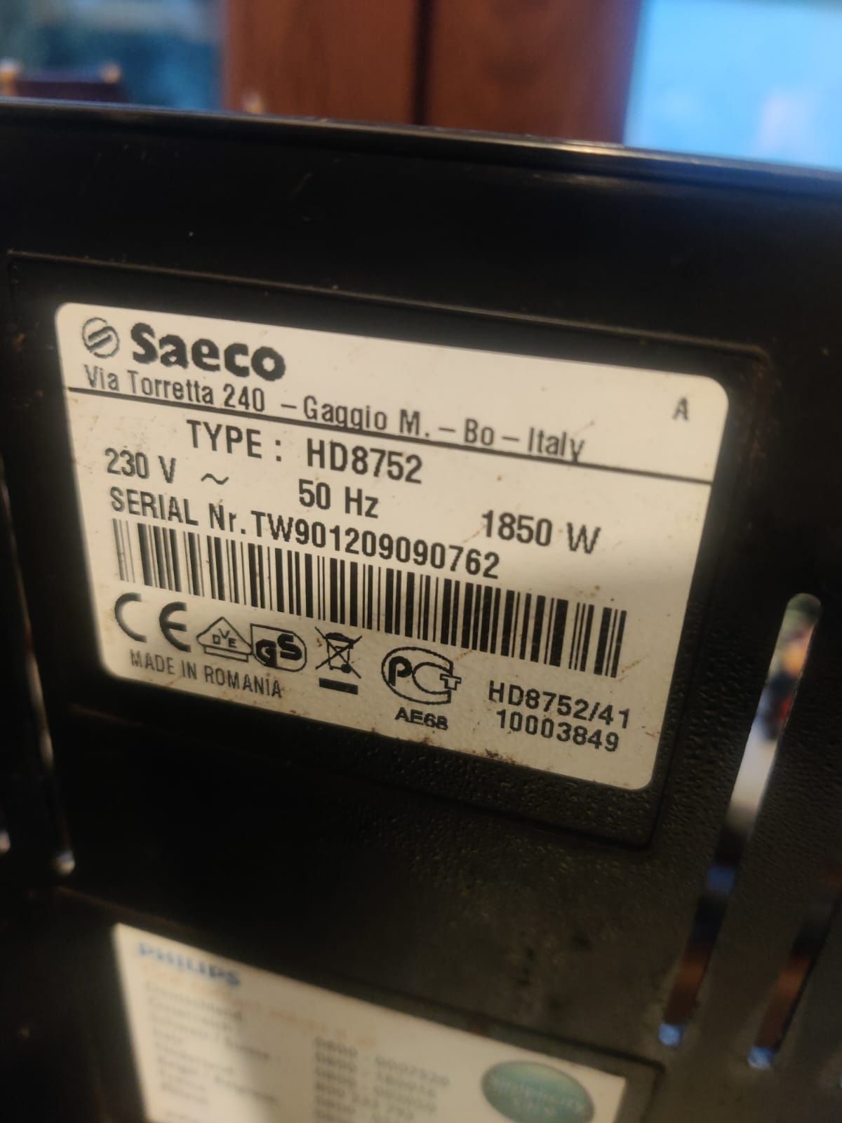 Espressor/espresor/expresor Saeco Philips Intelia cu spumare