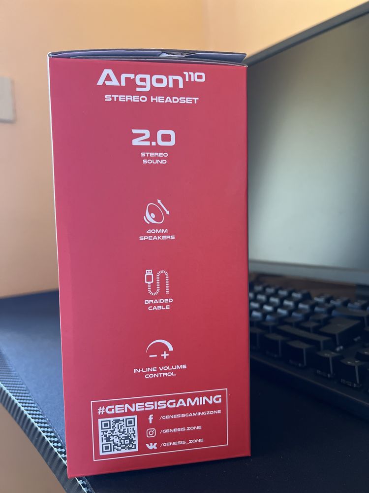Слушалка Genesis Argon 110, микрофон