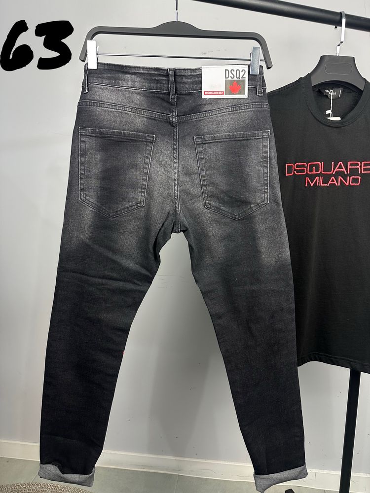 Dsquared мъжки  черни дънки 6 модела