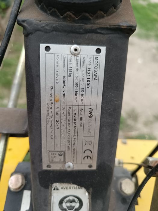 Motosapa Progarden hs1100d 13 CP