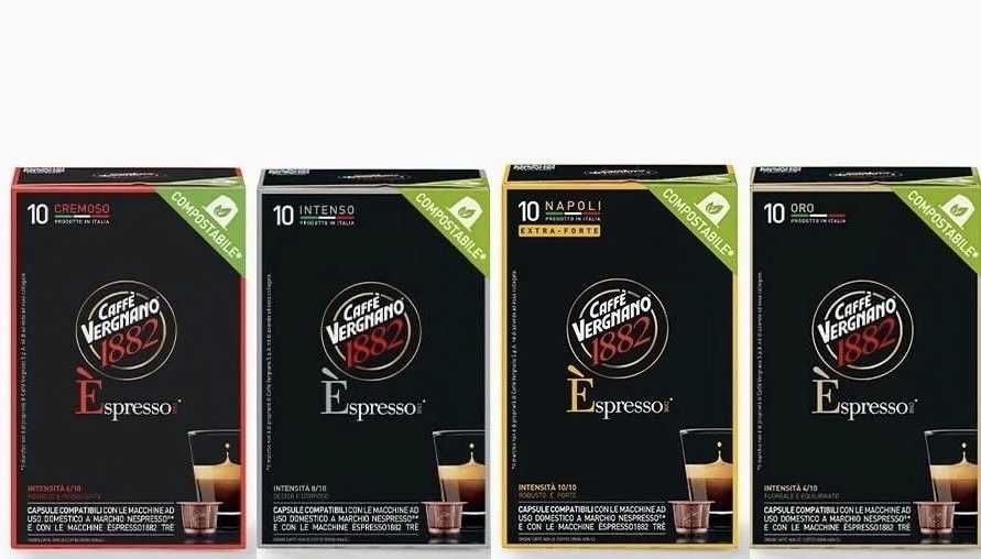 кафе VERGNANO nespresso ORO 10бр капсули внос Италия