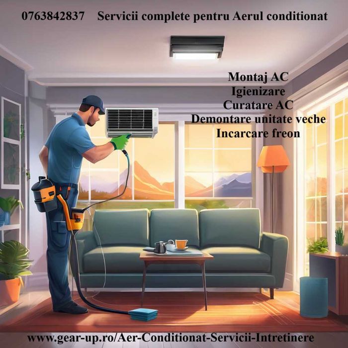 Curatare Dezinfectare Igienizare Aer Conditionat Unitate Interna