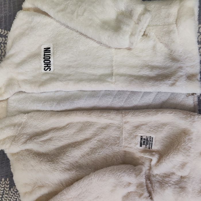 пушистая теплая куртка