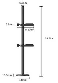 Двойной держатель кронштейн для видеокарты (черный)