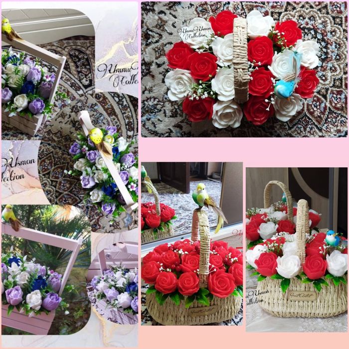 Sovun qoliplar 2xil atirgul va lola