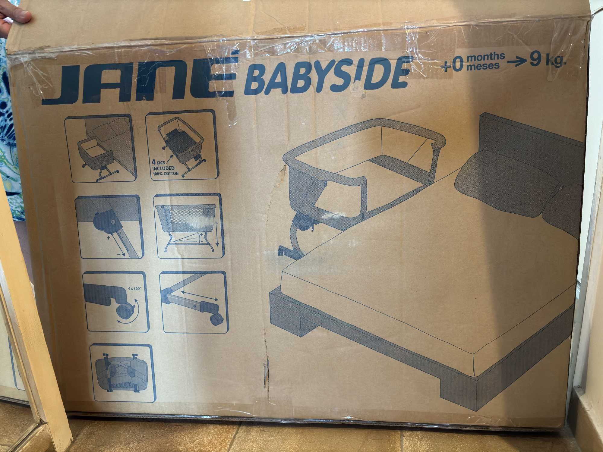 Бебешка кошара Jane Baby Side, с матрак